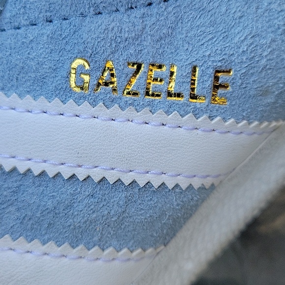 Addidas Giselle Sky Blue Suede Round Toe Sneaker Unisex - Picture 16 of 16